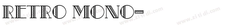 Retro Mono字体转换